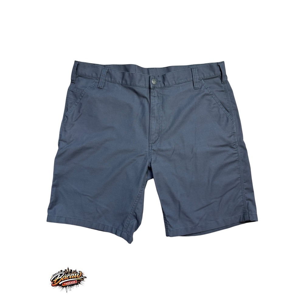 Carhartt Mens Relaxed Fit Canvas Work Shorts Gray 103111 Size 40